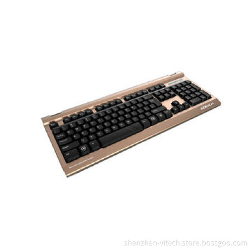 Custom flexible overlay mechanical keyboard with blue color